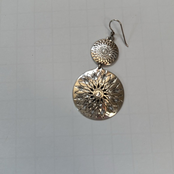 Brighton Earrings Sunburst Duo Drop with Rhinestone Crystals French Wire - Picture 9 of 9